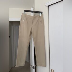 Cache Tan Straight Leg Women's Pants, Size 8 NWT